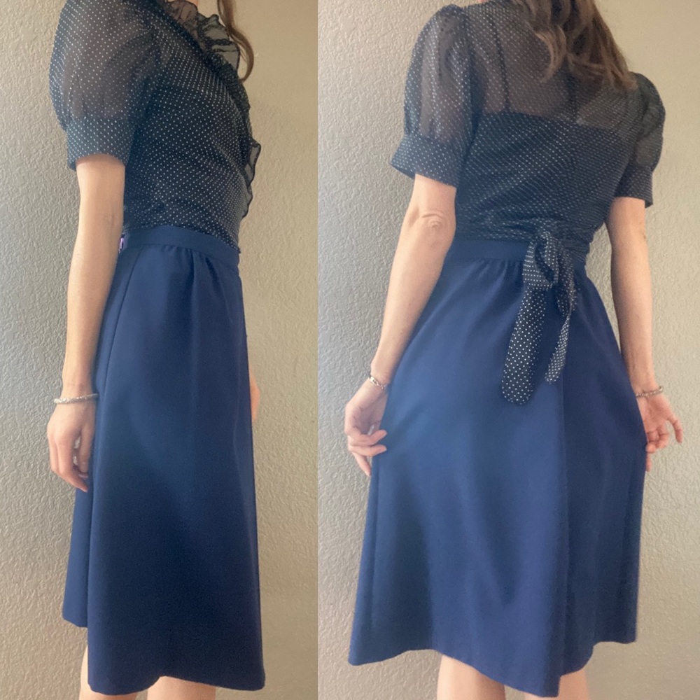50’s Pleated Button Skirt by Fundamental Things